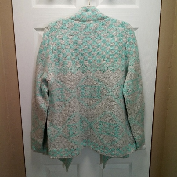 francesca's miami chunky knit drape cardigan - Picture 2 of 8